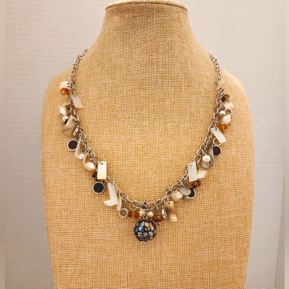 Treska Mixed Dangle Bead Necklace - Picture 1 of 4